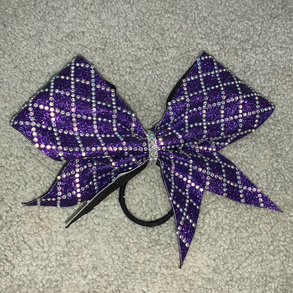 Purple Sparkle Bow
